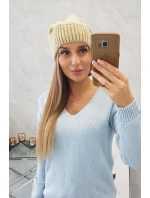 Dámská čepice Ingrid K371 beige Dámská čepice Ingrid K371 beige