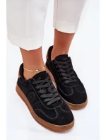 Semišové Dámské Tenisky Big Star RR274851 HI-POLY SYSTEM Černé