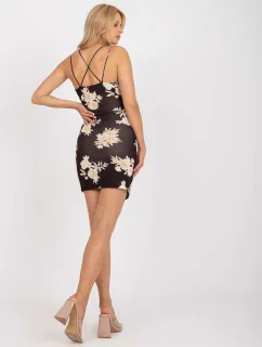 Šaty DHJ SK 15876.35 černá a béžová