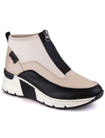 Rieker W RKR608 béžová kotníčková obuv Rieker W RKR608 béžová kotníčková obuv