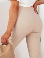 Dámské kalhoty MAREN beige FashionStreet UY2067