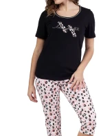 Dámské pyžamo 689 black - REGINA