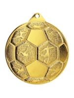OCELOVÁ FOTBALOVÁ MEDAILE FI 50 MMC8850/G - ZLATÁ