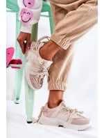 Dámské Tenisky Sportovní Boty Béžove Someday