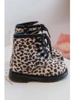 Dětské Botky Ocílené s Zipem Bežové Goopy