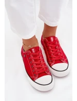 Dámské nízké tenisky Big Star – červené