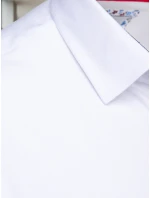 Pánská elegantní hladká bílá košile SLIM FIT FashionStreet DX2618