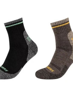 Skechers 2PPK Pánské ponožky Trail Wool Quarter Socks SK42052-8997 Grey 39-42