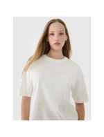 Dámské hladké tričko oversize 4F 4FRSS25TTSHF2694-11S