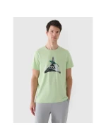 Pánské tričko s potiskem 4F 4FRAW24TTSHM2301-41S pánské