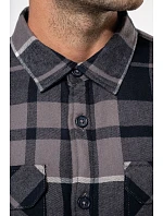 Kariban K 579 Flanelová košile s sherpa fleecovou podšívkou 20.K579 storm grey/navy Kariban K 579 Flanelová košile s sherpa fleecovou podšívkou 20.K579 storm grey/navy