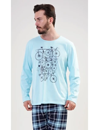 Pánské pyžamo dlouhé Kolo Pánské pyžamo dlouhé Kolo