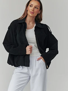 hřejivá kordová bunda model 225693 Makadamia