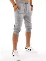 FashionStreet pánské světle šedé teplákové kraťasy SX1535 FashionStreet pánské světle šedé teplákové kraťasy SX1535