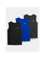 Pánské tričko bez rukávů (SET 3 triček) 4F 4FWSS25TSLEM288-90S pánské
