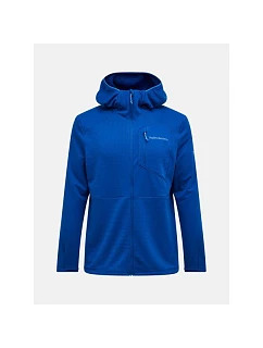Pánská mikina PEAK PERFORMANCE M Trail Polartec Power Grid Zip Hood, modrá barva