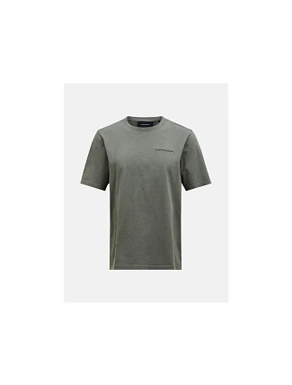 Pánské tričko PEAK PERFORMANCE M Original Small Logo Tee, zelené Pánské tričko PEAK PERFORMANCE M Original Small Logo Tee, zelené