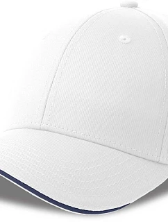 Atlantis Headwear Sport Sandwich-S 6 panelová sandwich kšiltovka 33.0275 white/navy