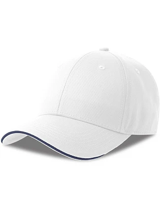 Atlantis Headwear Sport Sandwich-S 6 panelová sandwich kšiltovka 33.0275 white/navy Atlantis Headwear Sport Sandwich-S 6 panelová sandwich kšiltovka 33.0275 white/navy