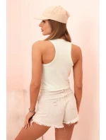 Dámská tílko z bavlny s kulatým výstřihem jablečná Dámská tílko z bavlny s kulatým výstřihem jablečná