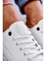 Dámské nízké kožené tenisky Big Star KK274010 Bílé