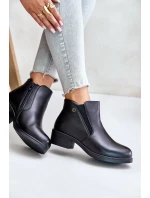 Boty S Nízkým Záhlavím Zateplené Kožešinou Vinceza 85150 Černé