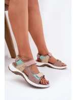 Dámské Sportovní Kožené Sandály McKeylor 95347 Béžové