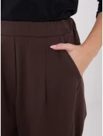 Dámské kalhoty SP FL8557.46 Tmavě hnědá - FPrice Dámské kalhoty SP FL8557.46 Tmavě hnědá - FPrice