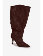 Kozačky na podpatku model 219853 Step in style Kozačky na podpatku model 219853 Step in style