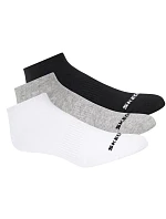Skechers 3 ks unisex bez froté, neviditelné ponožky S114041-107, bílé, velikosti 39–42