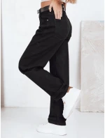 Dámské široké černé džíny FashionStreet UY2760