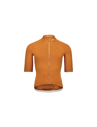 Cyklistické tričko POC M's Thermal Lite Jersey, hnědé