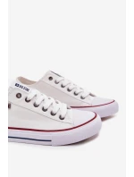 Pánské Nízké Textilní Tenisky Big Star DD174500 Bílé Pánské Nízké Textilní Tenisky Big Star DD174500 Bílé
