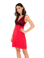 Červeno-černá košilka Valerie - Babella Červeno-černá košilka Valerie - Babella