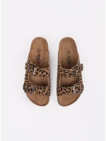 Stylové  nazouváky dámské se zvířecím motivem na plochém podpatku