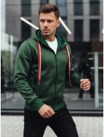 FashionStreet zelená pánská mikina s kapucí BX5860