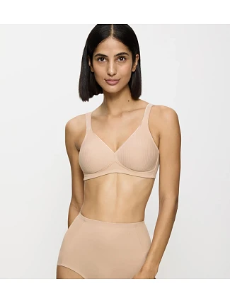 MODERN SOFT+COTTON - Proužkovaná bavlněná podprsenka bez kostic Triumph