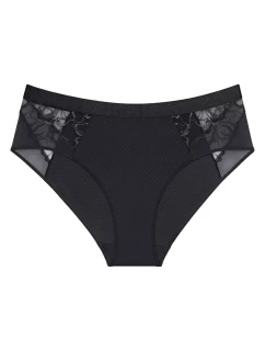 Dámské kalhotky Wild Azalea Florale Maxi - BLACK - černé 0004 - TRIUMPH