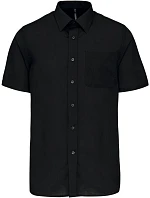 Kariban K 551 Popelínová košile "Ace" s krátkým rukávem 20.K551 black Kariban K 551 Popelínová košile "Ace" s krátkým rukávem 20.K551 black