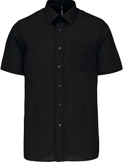 Kariban K 551 Popelínová košile "Ace" s krátkým rukávem 20.K551 black