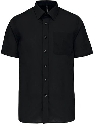 Kariban K 551 Popelínová košile "Ace" s krátkým rukávem 20.K551 black Kariban K 551 Popelínová košile "Ace" s krátkým rukávem 20.K551 black