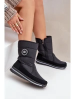 Dámské sněhule se zipem Progress PROGJ-21-09 Černé