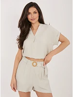 Šortky D60103M62612KA2 světle béžové