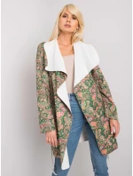 Dámský kabát DHJ PL 6022A.26X khaki Dámský kabát DHJ PL 6022A.26X khaki