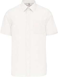 Kariban K 551 Popelínová košile "Ace" s krátkým rukávem 20.K551 white