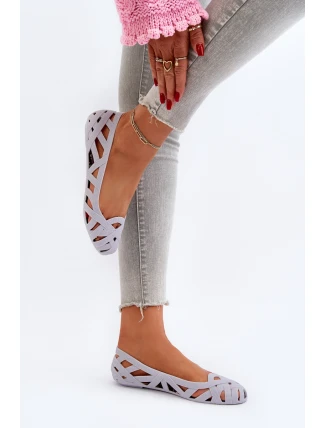 Dámské gumové baletky šedé Salam