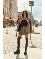 Dámské Kozačky Po Kolena Na Masivní Platformě Černé Erisna