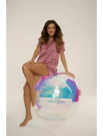 Pyžamo De Lafense 762 Cordelia kr/sr S-2XL rozepínací