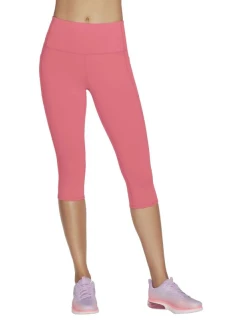 Skechers Go Walk Capri Short s vysokým pasem W2CP2-RDBL Red XS