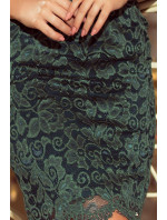 Šaty s krajkou Numoco - zelené